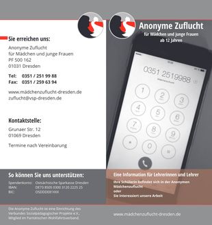 Anonyme Zuflucht für Mädchen und junge Frauen - Eine Information für Lehrer*innen