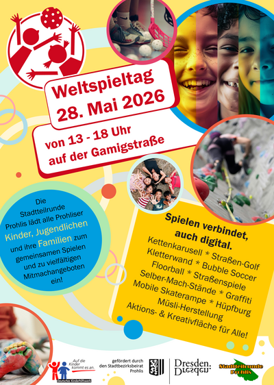 Flyer - Termin Offener Kinder- und Familientreff in Dresden